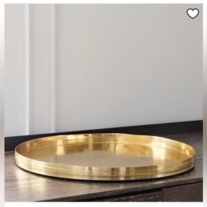 West Elm Archer Brass Serving Tray - Gold